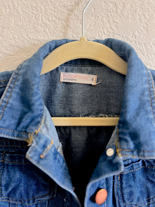 Young Hearts Jean Jacket - size 4T